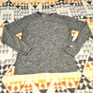 RUSSELL Training Fit Dry Power 360 Grey Long Sleeve Crew Neck Shirt M. C11